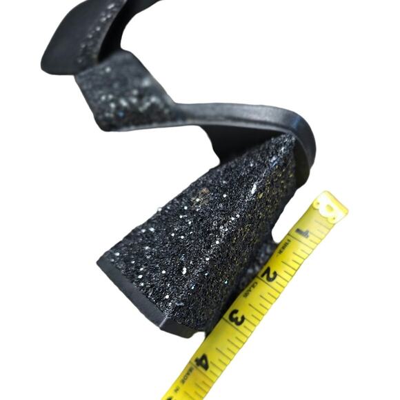 Abound NWOB Carina Block Triangle heels‎ Size 5.5 Black Sparkle - Picture 6 of 6